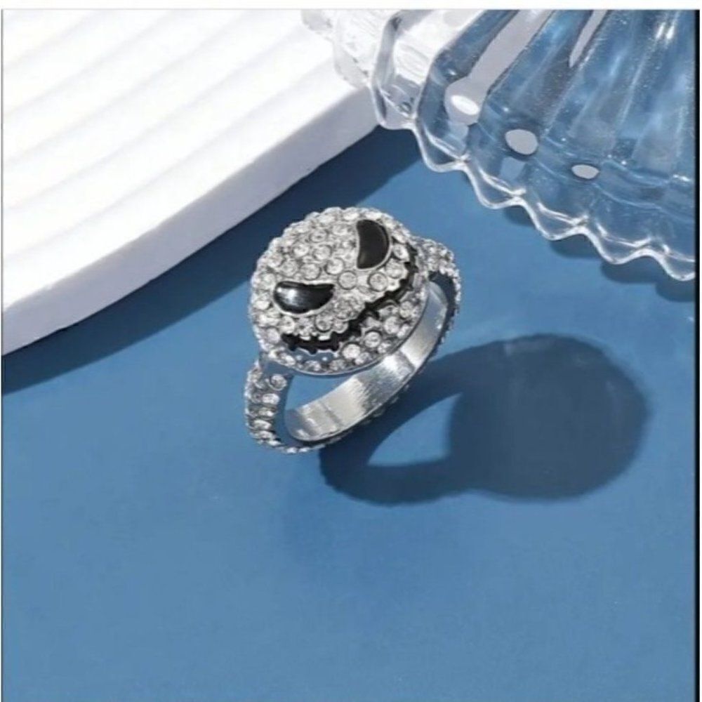 New! Nightmare Before Christmas Jack Skellington Rhinestone Ring, so cool!